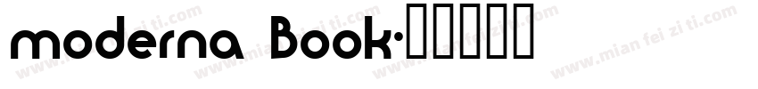 moderna Book字体转换